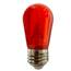 Red LED S14 Smooth Light Bulb  LI-S14RE-PL